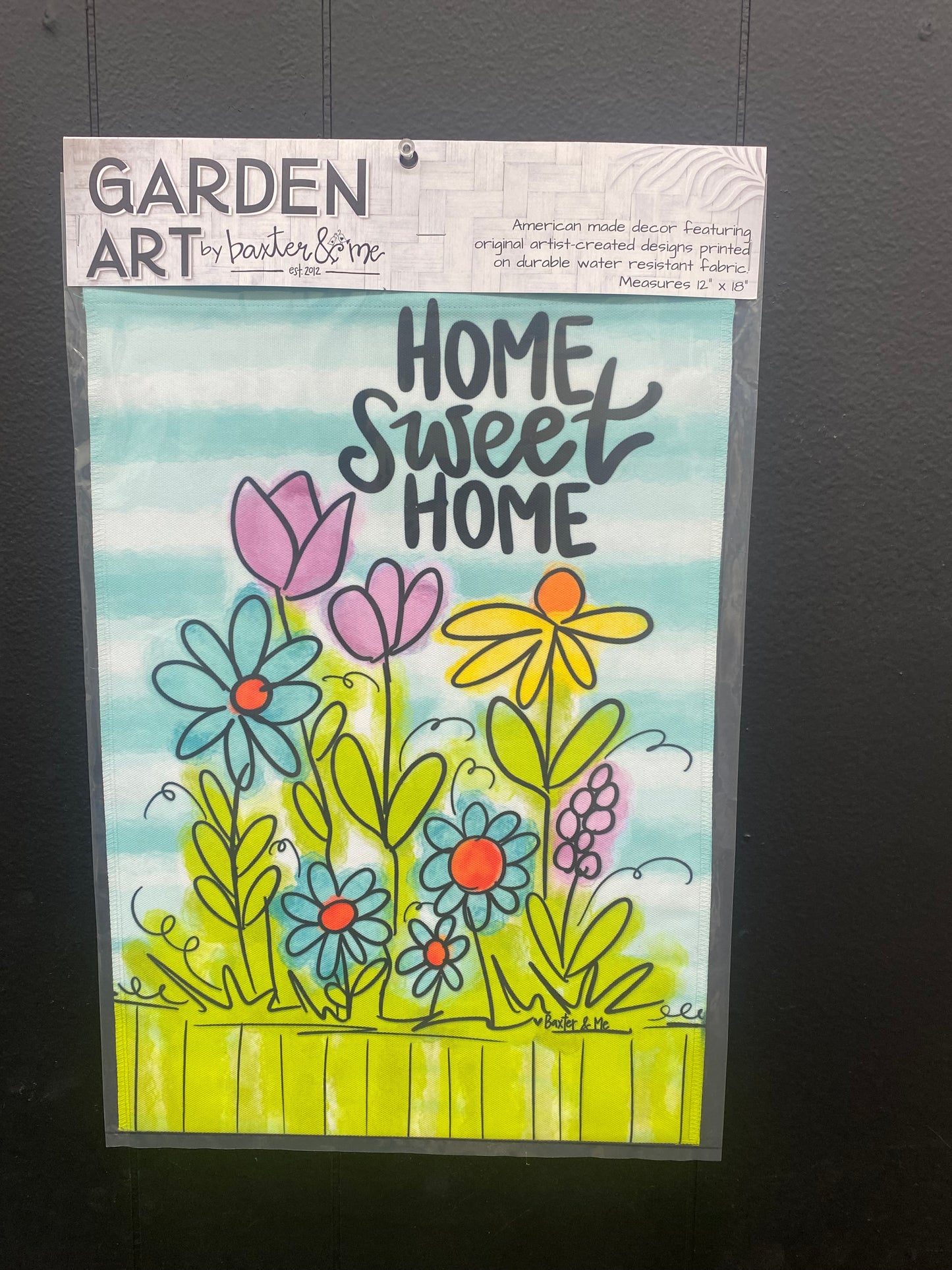 Home Sweet Home Wildflowers Garden Flag /Baxter & Me