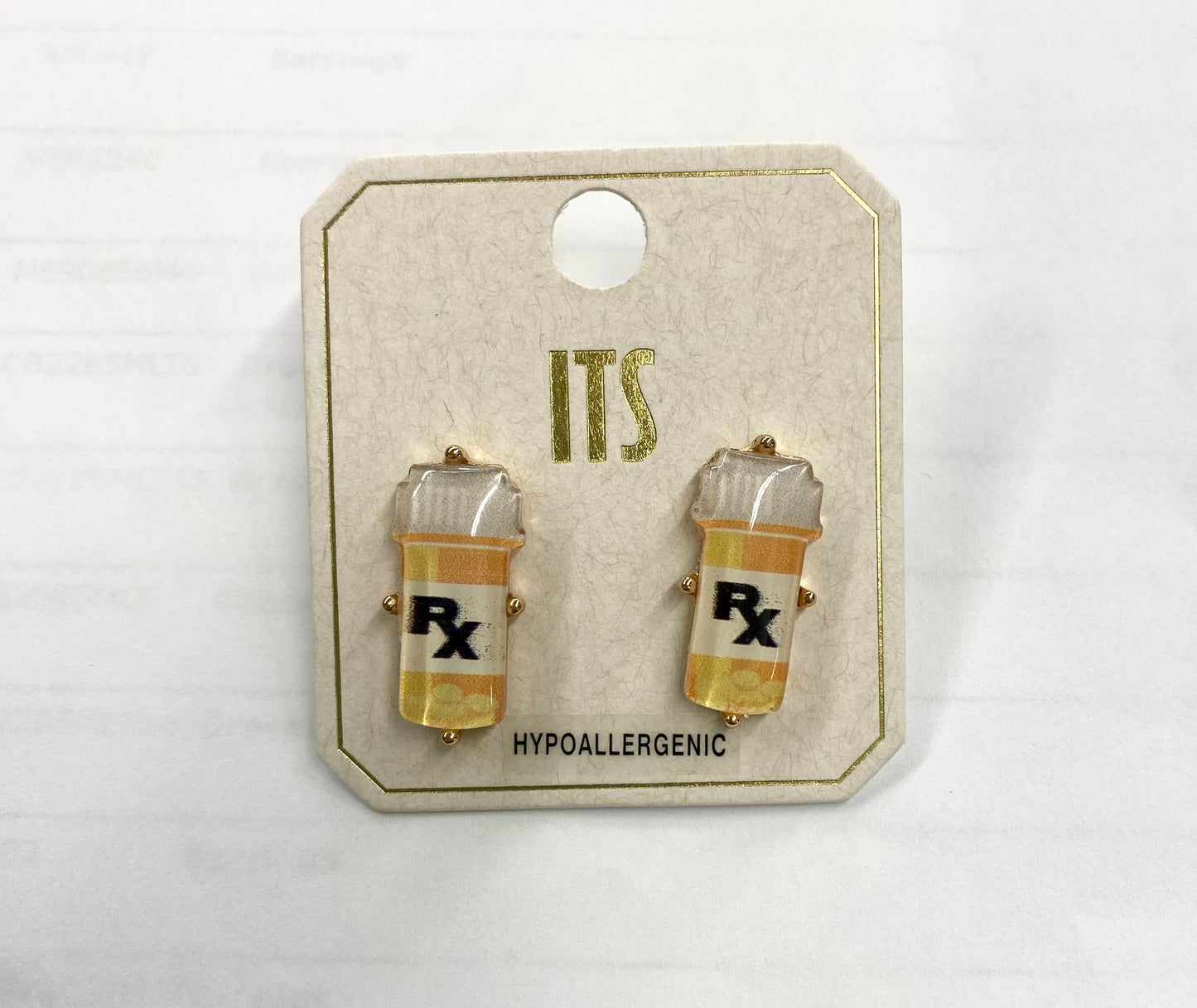 RX Pill Bottle Earrings