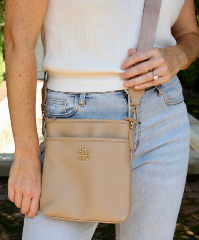 Caroline Hill - Briggs Crossbody Cream or Taupe