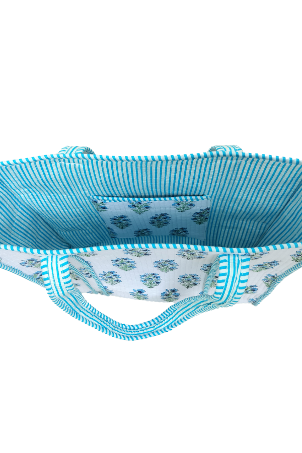 Sutton Pink and White Floral Tote Bag