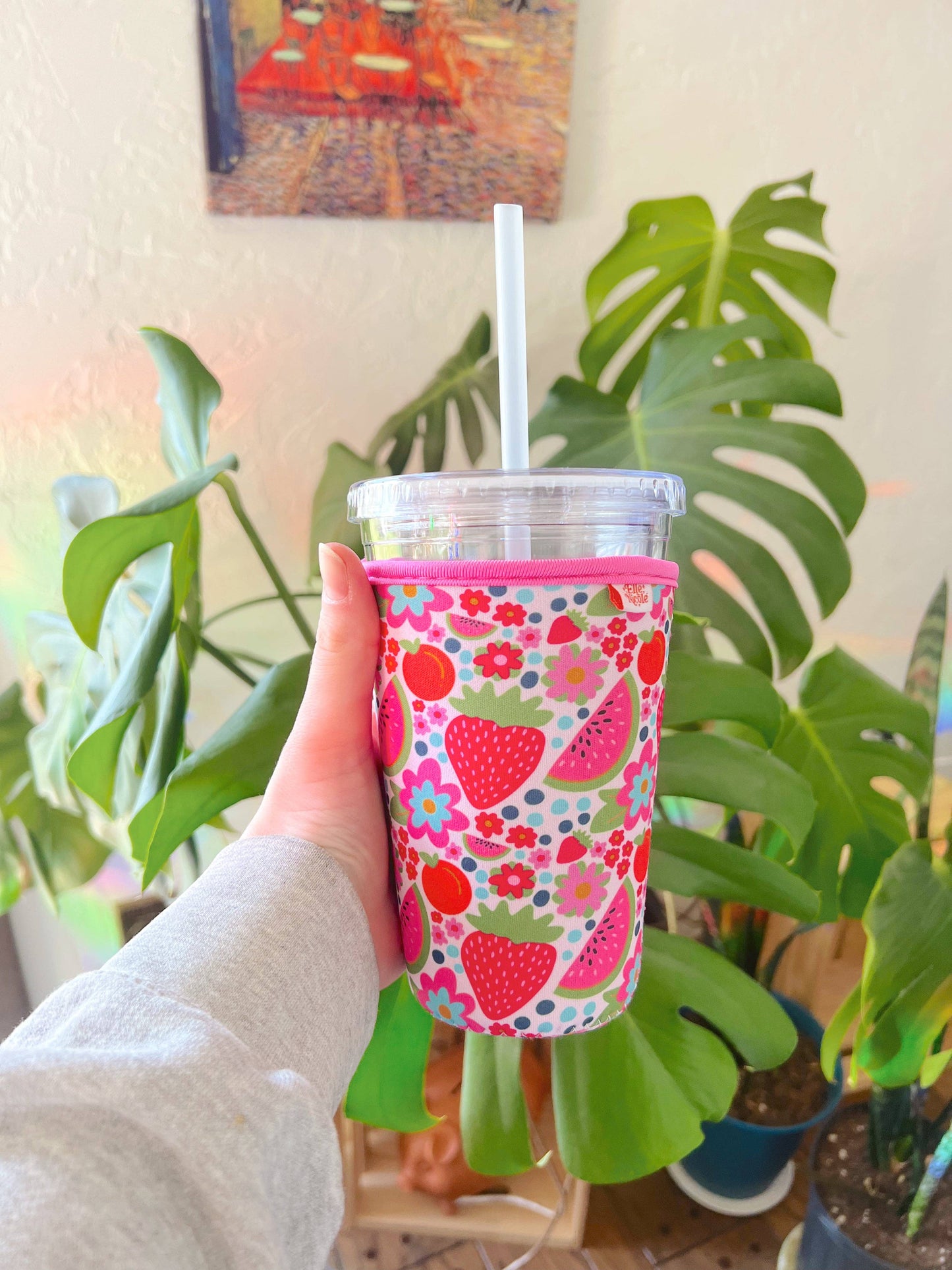 Coffee Cup Cover - Farmers Market - Iced Drink Sleeve: Large / 24oz