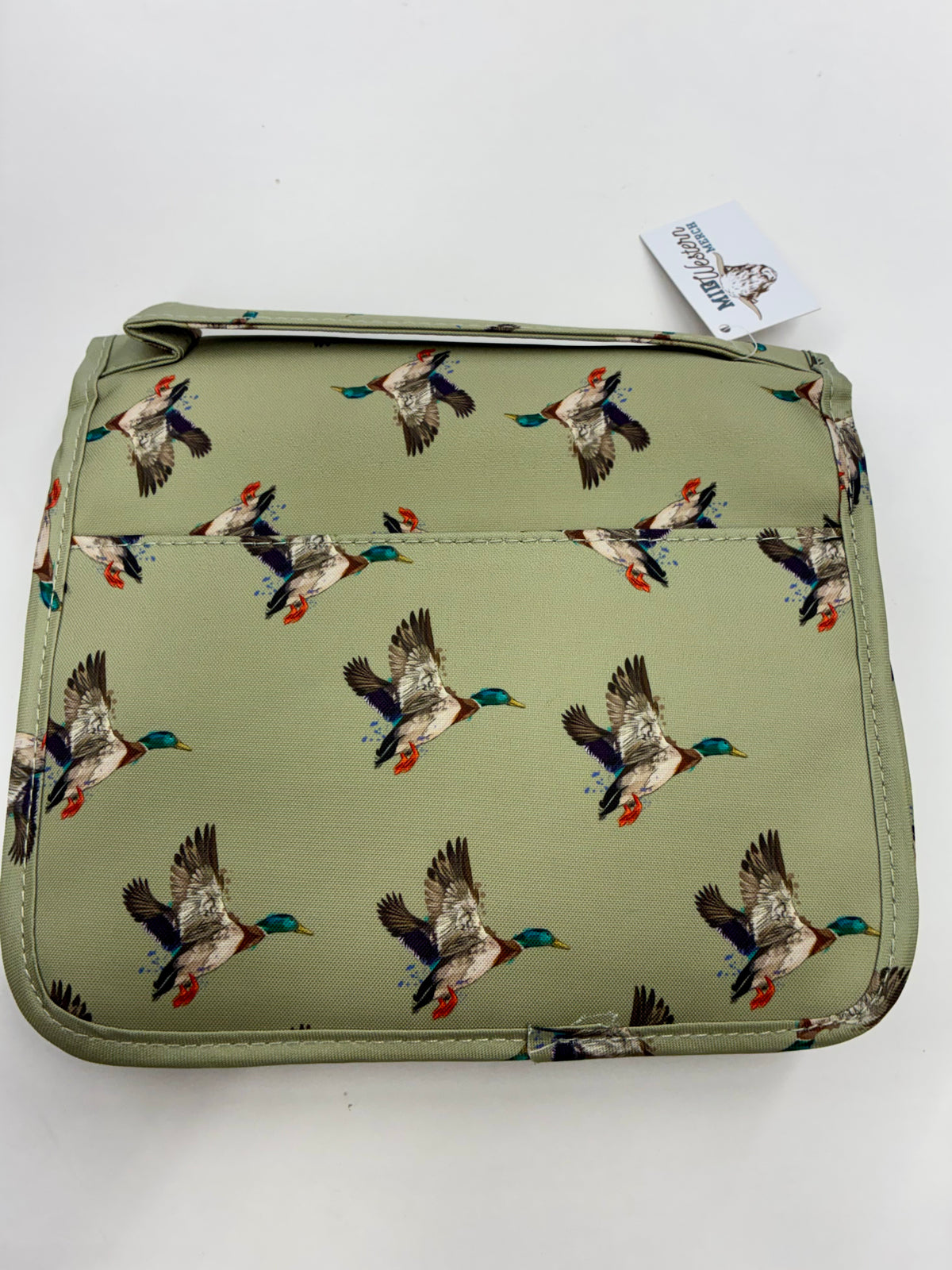 Green Mallard Duck Shower Tote