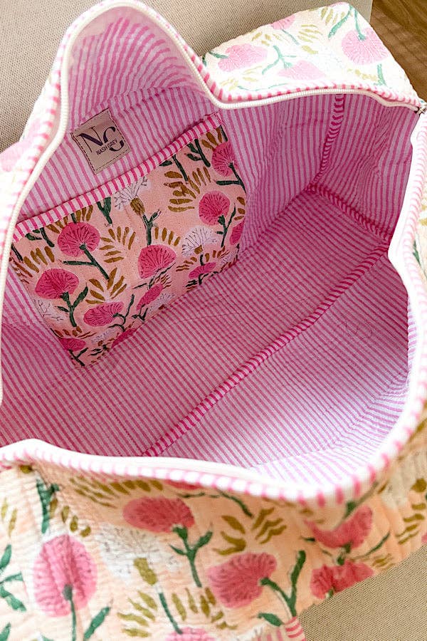 Harley Pink Floral Duffle Bag