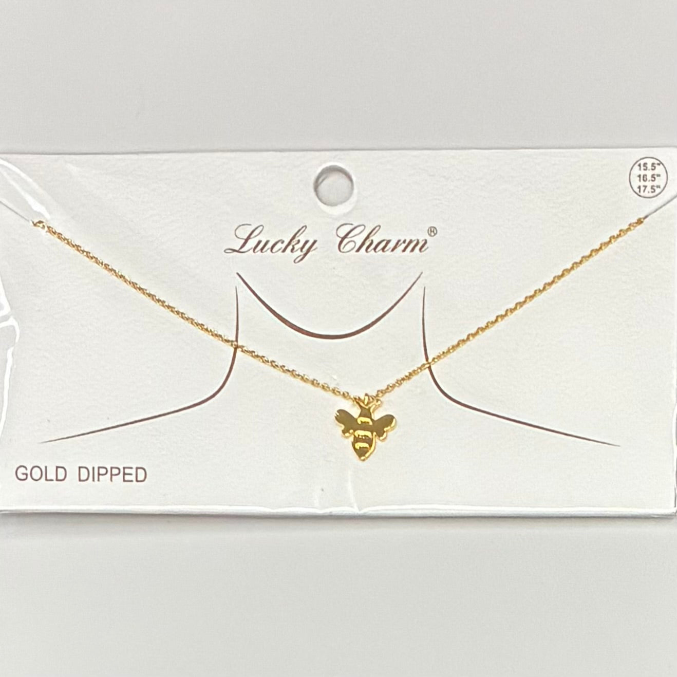 Bumble Bee Gold Dipped Necklace