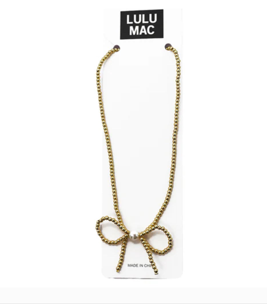 Lulu Mac Bow Necklace