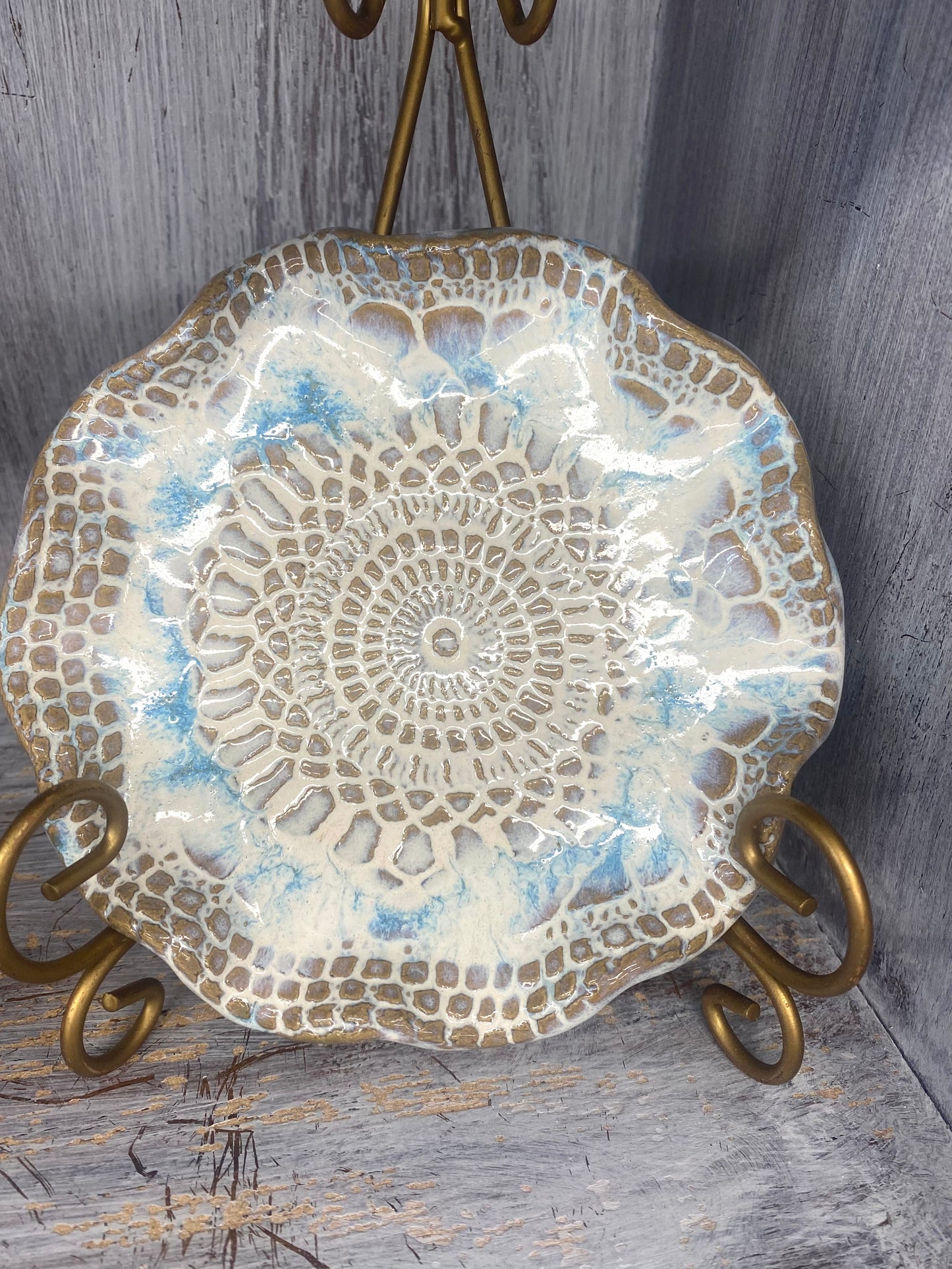 Tab Boren Small Ruffled Lace Dish - Store Pickup Only