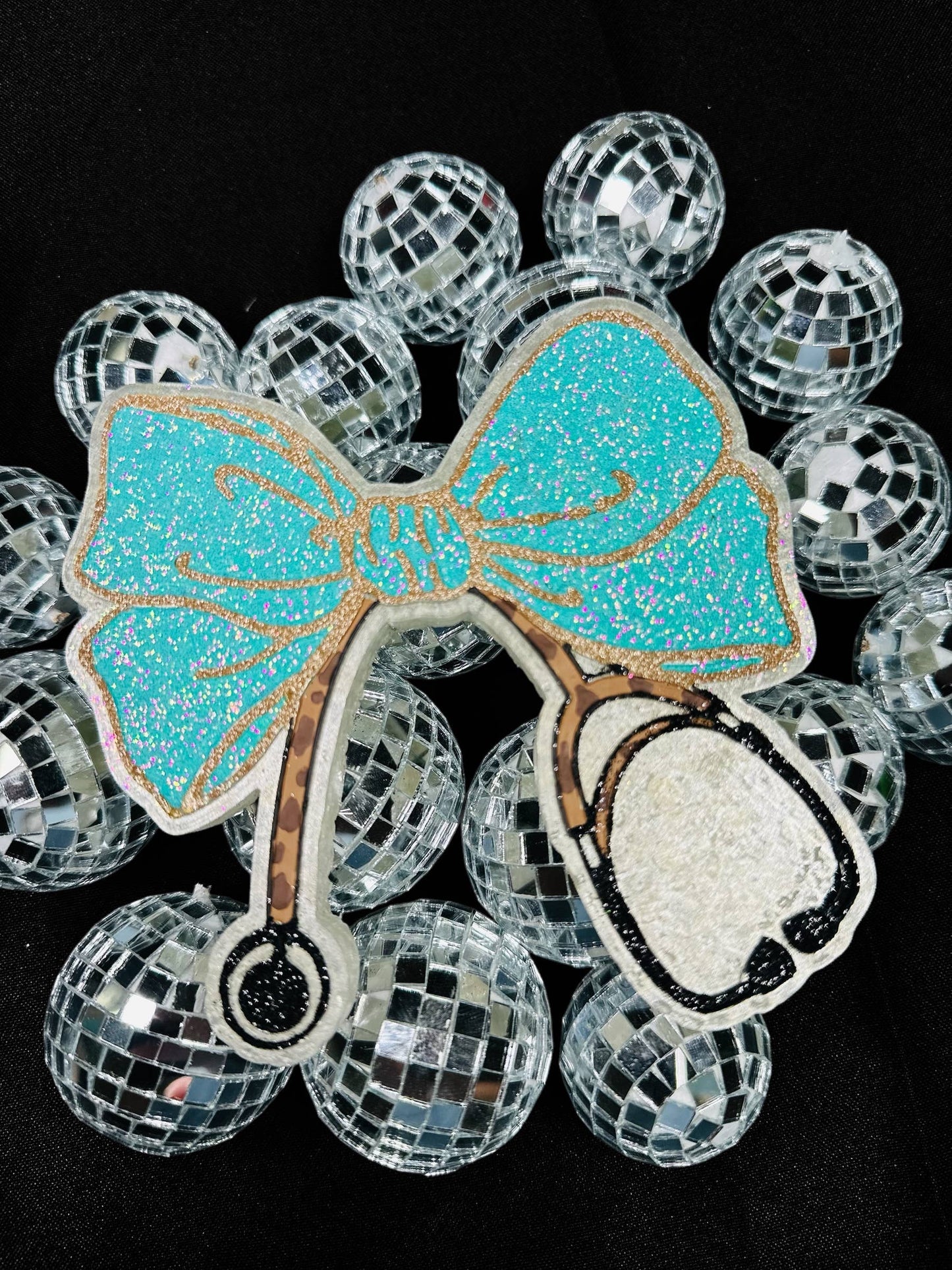 Stethoscope Bow Car Freshie: 1000 Wishes
