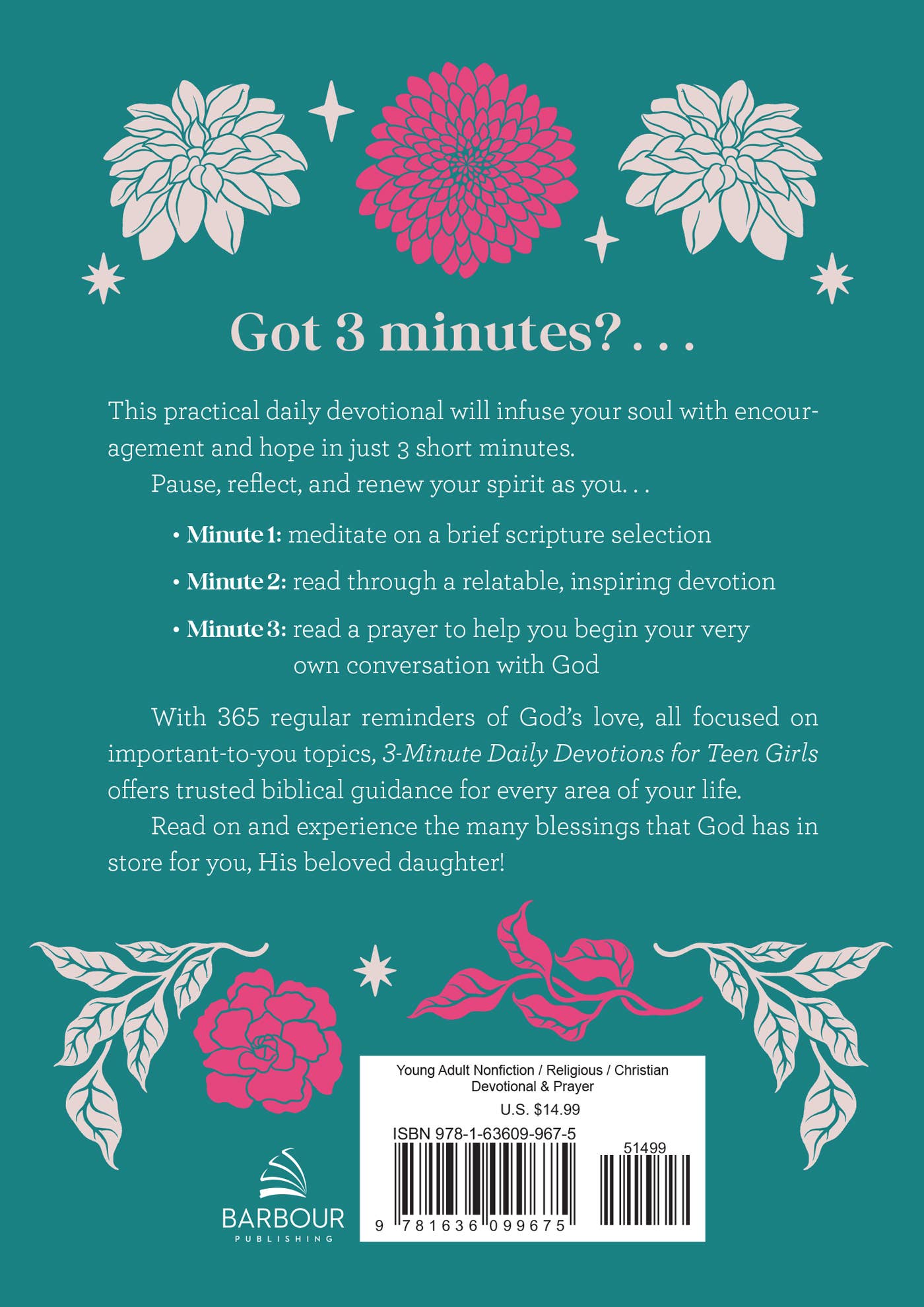 3-Minute Daily Devotions for Teen Girls