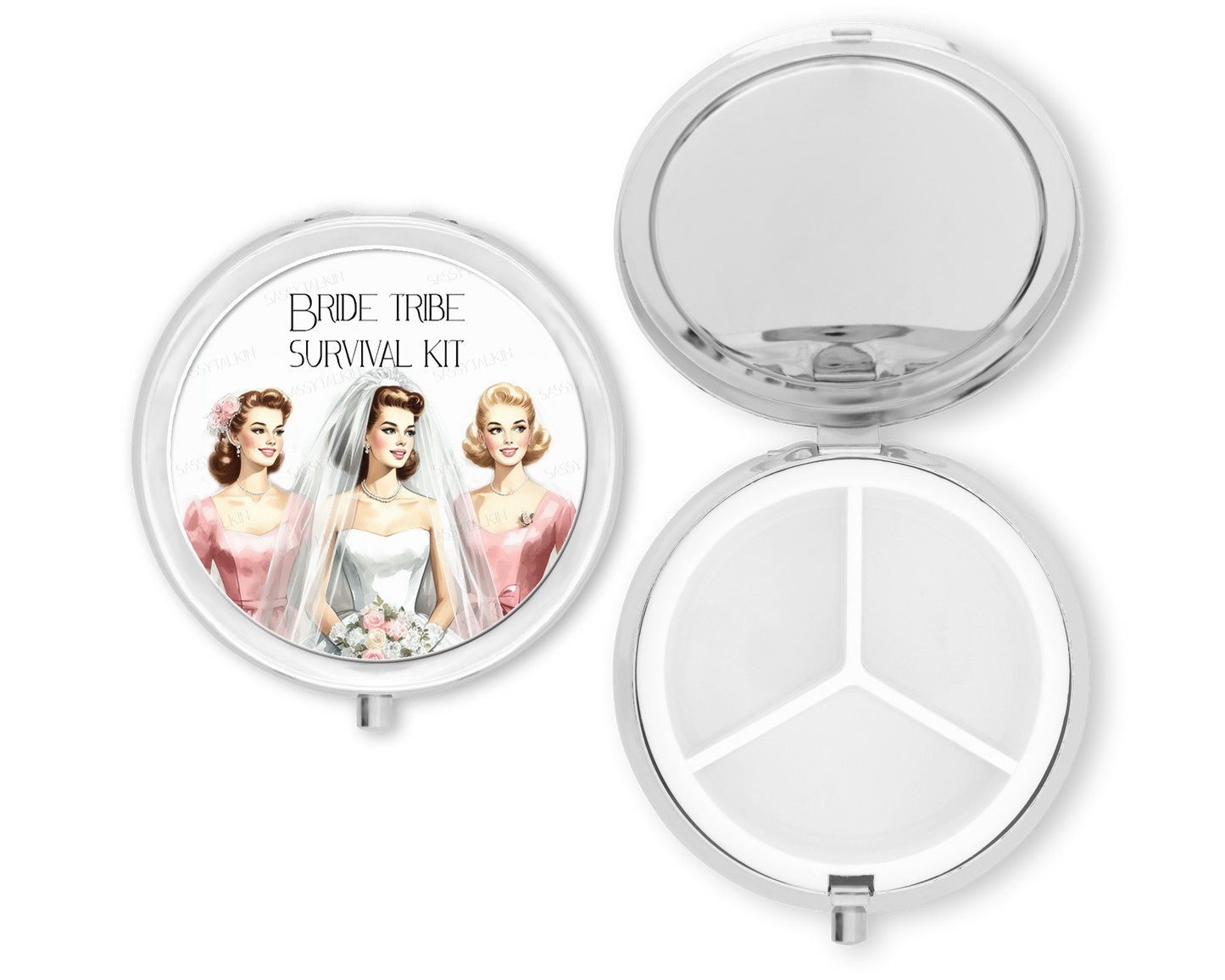 Purse Pill Box Organizer, Bride Tribe Survival Kit
