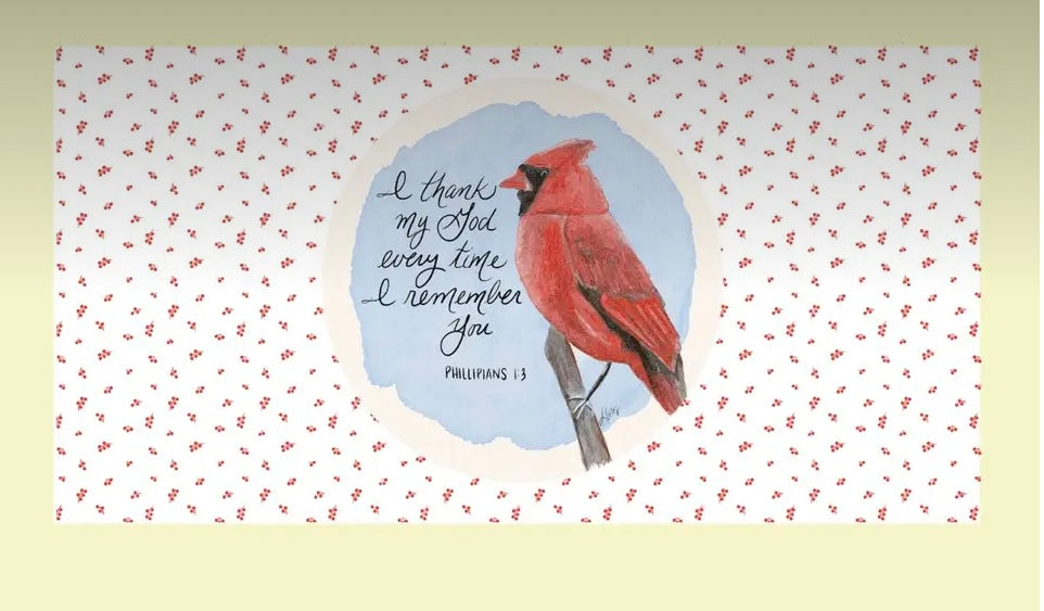 Laura Cardinal Lumbar Pillow Swap Lucky Bird Co.