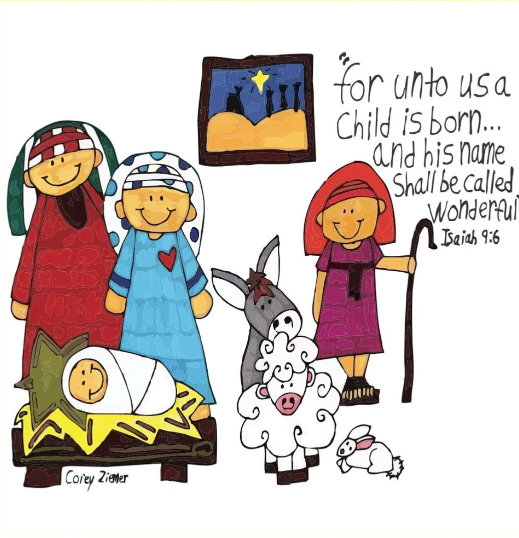 Corey’s Nativity Square Pillow Swap - Luckybird