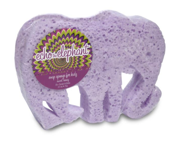 Echo the Elephant Bath Sponge for Kids - Caren Products