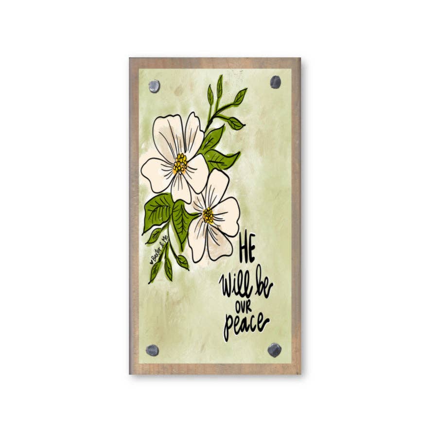 Our Peace Driftwood Happy Block