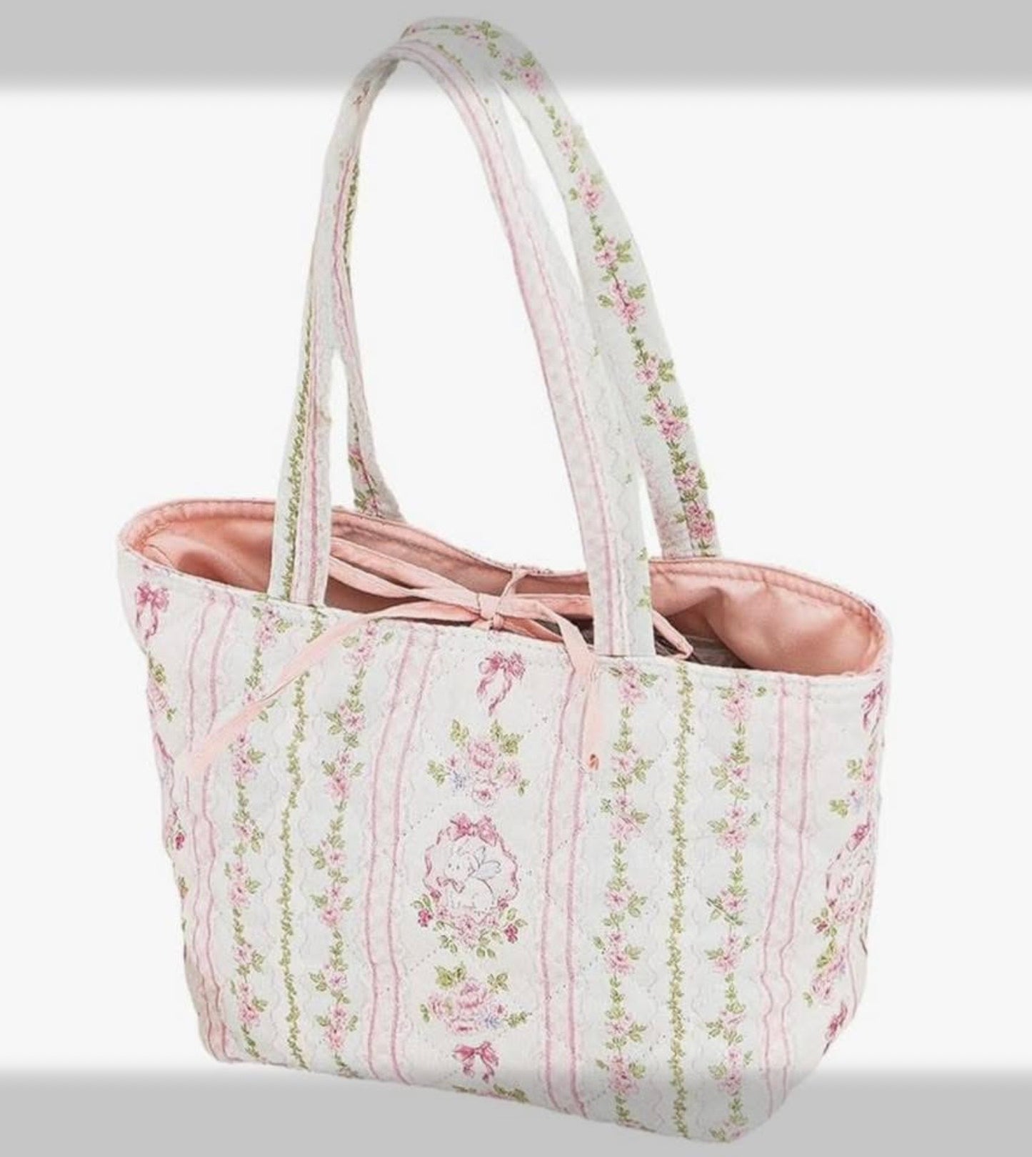 Small Quilted Tie Tote Bags