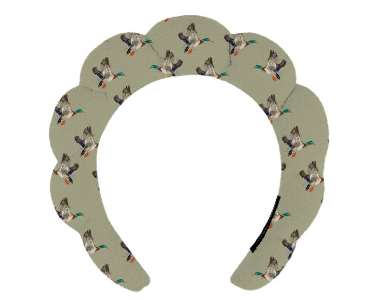 Green Mallard Duck “Get Ready With Me” Skincare Headband