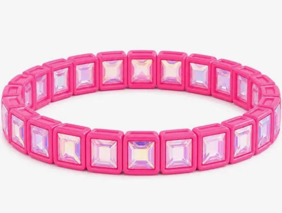 LULU MAC Rhinestone Stretch Bracelets