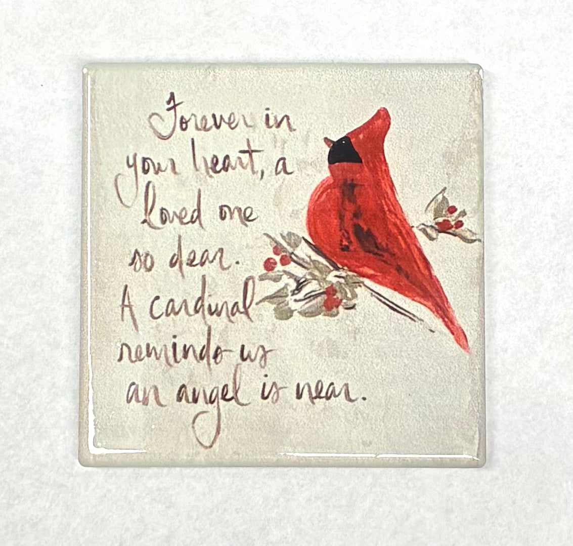 Cardinal Coaster ‘Forever in Hour Heart’