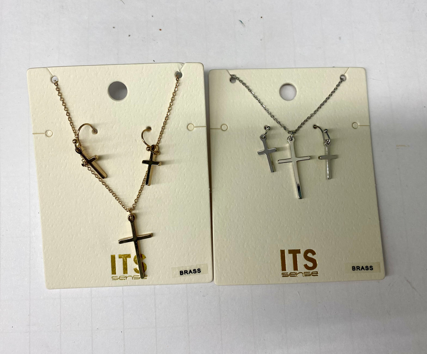 Cross Necklace & Earrings