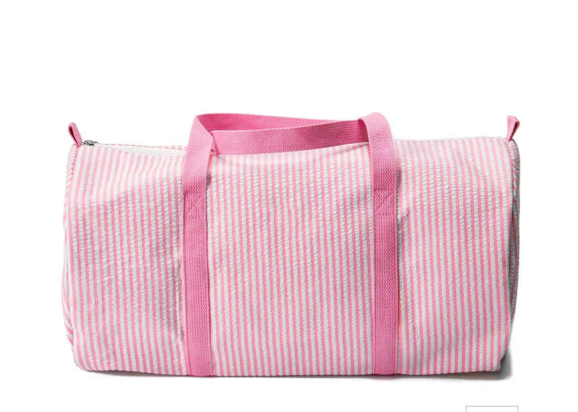Kids Seersucker Amelia Duffle - Jane Marie