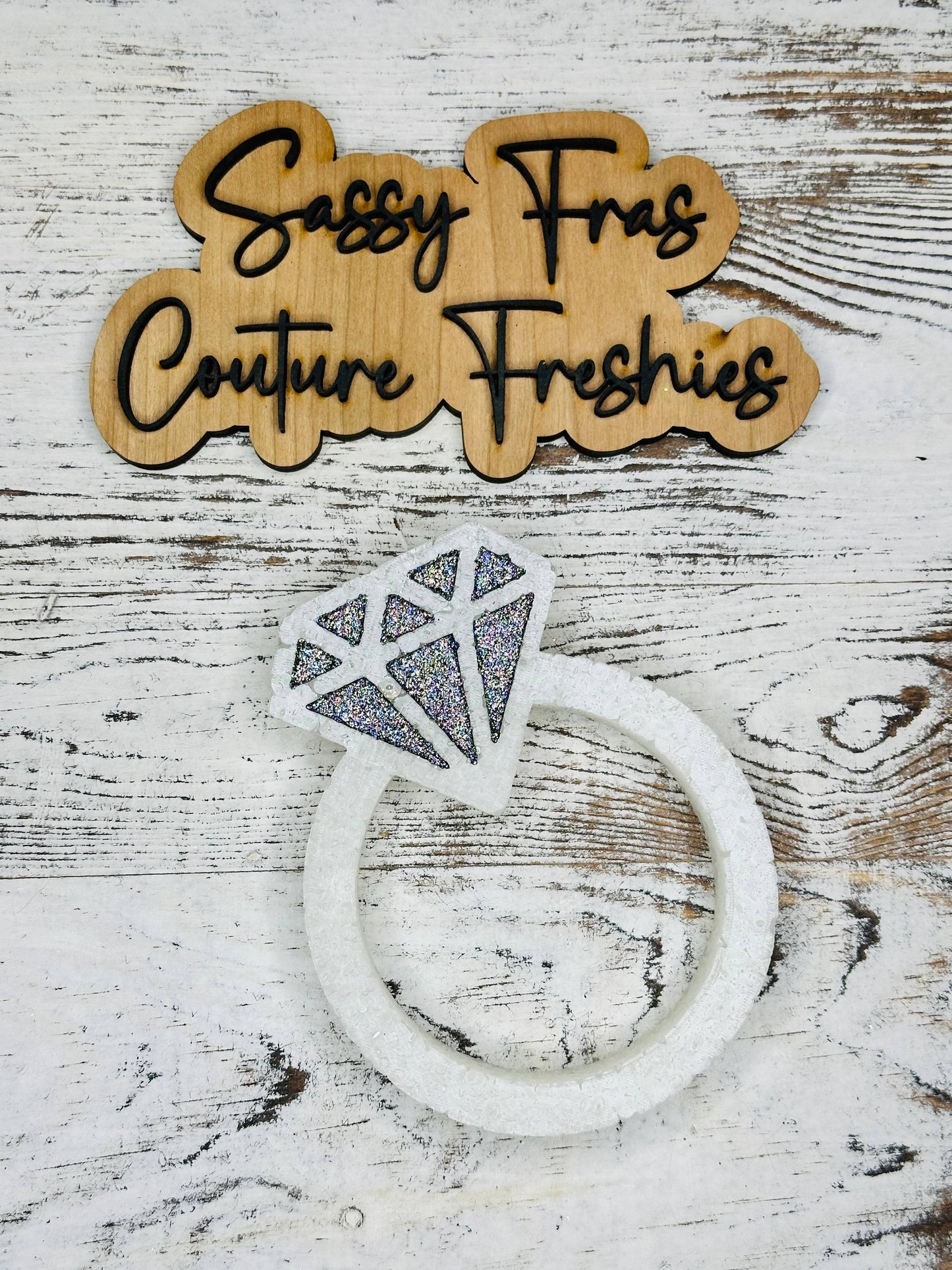 Diamond Ring Car Freshie: 1000 Wishes