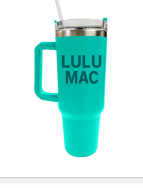 Lulu Mac Morgan 40oz Tumbler Turquoise