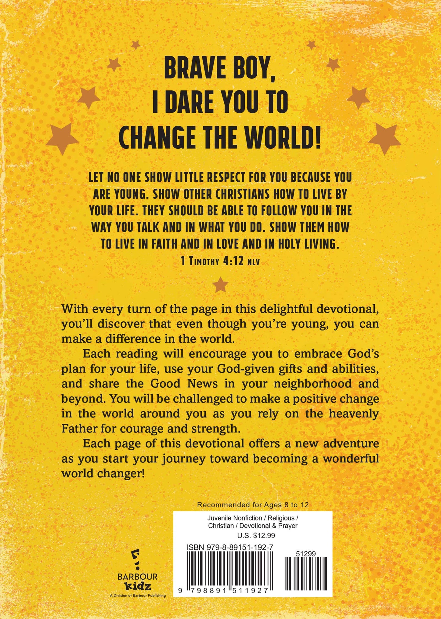 Daring Devotions for Pre-Teen Boys