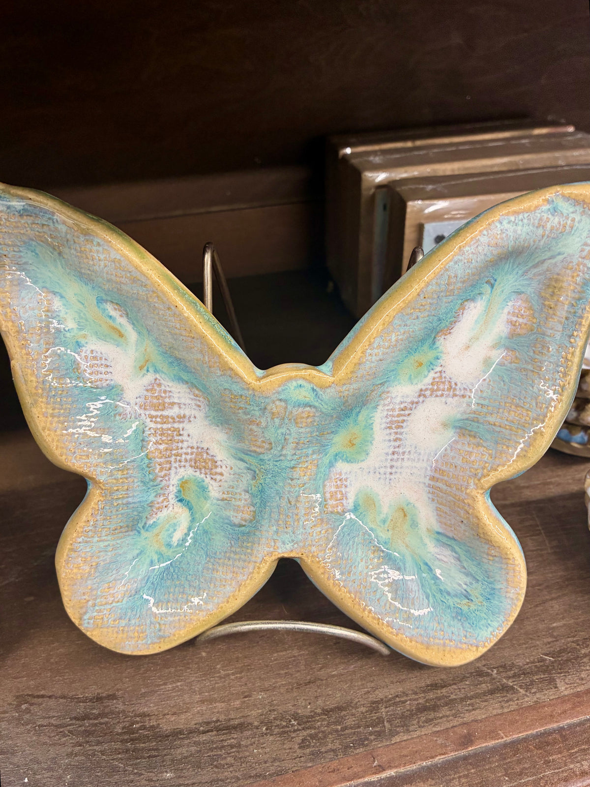 Butterfly Dish - Tab Boren Pottery