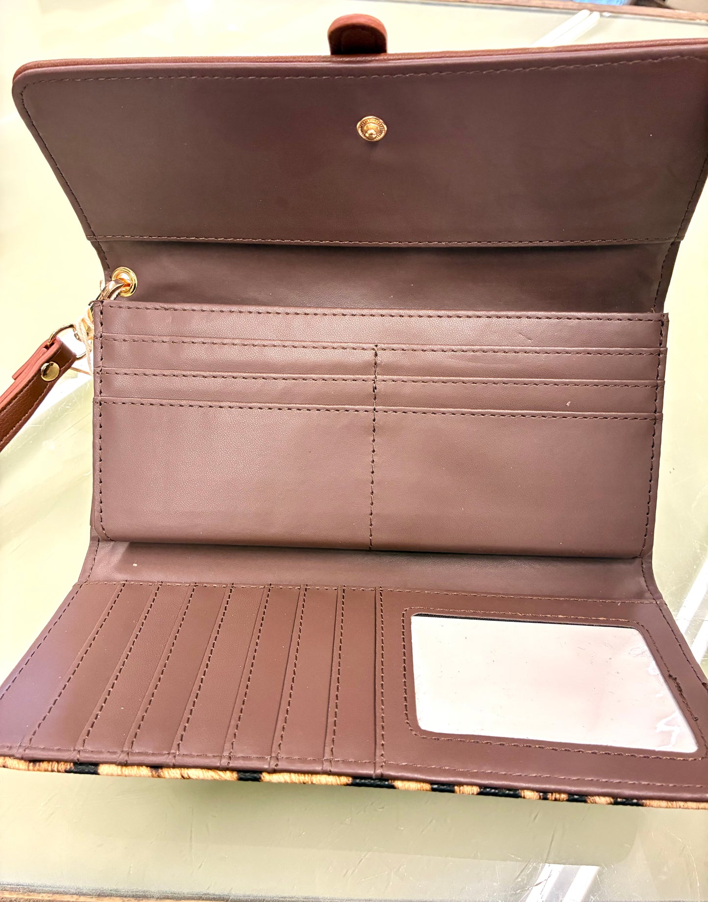 Grace Leopard Long Wallet