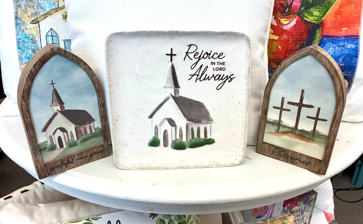 Rejoice in the Lord Always Church Plate