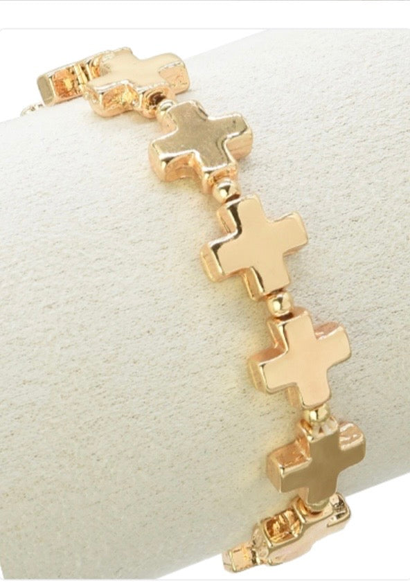 Cross Stretch Bracelet