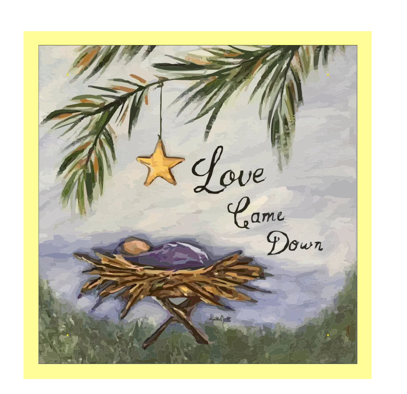 Love Came Down Square Pillow Swap - Luckybird