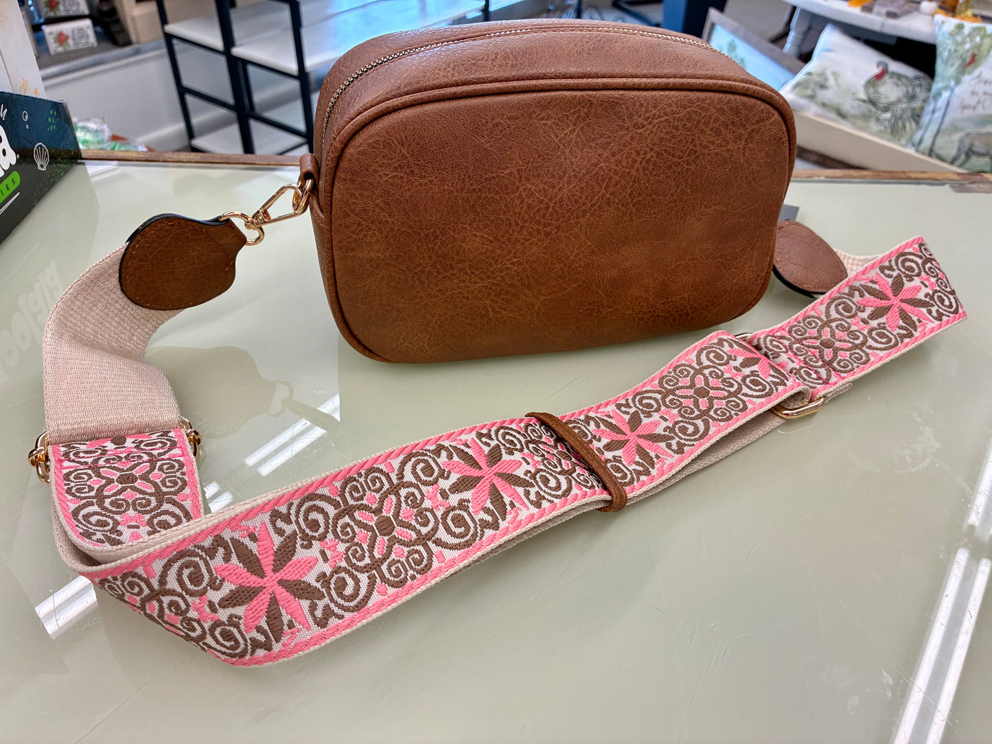 Boho Guitar Strap Women's Crossbody Bag: