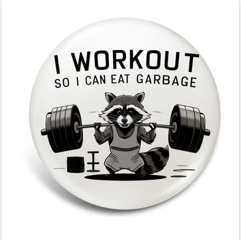 Workout Racoon - Badge Reel