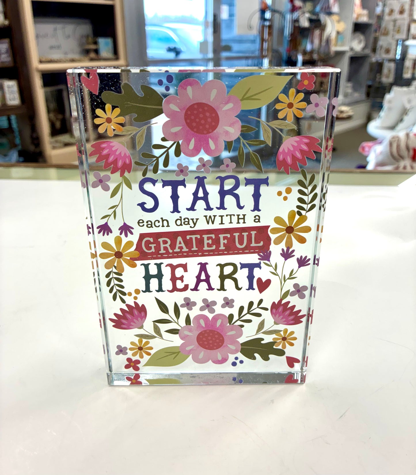 Grateful for You 4x6 Glass Blocks