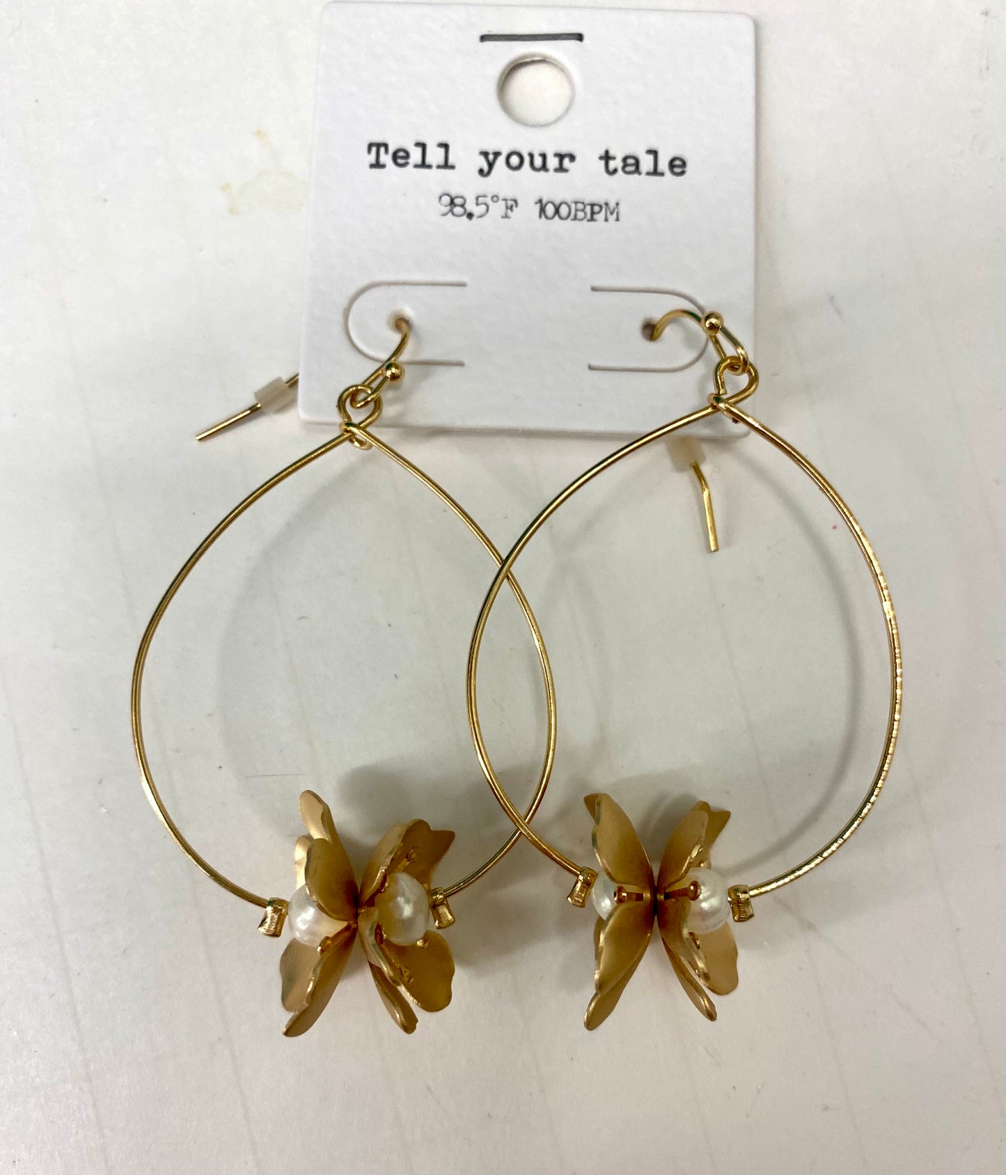 Pearl Flower Earrings