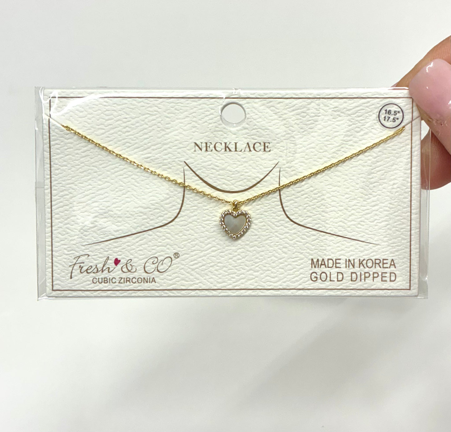 Small Heart Necklaces (Gold Dipped)