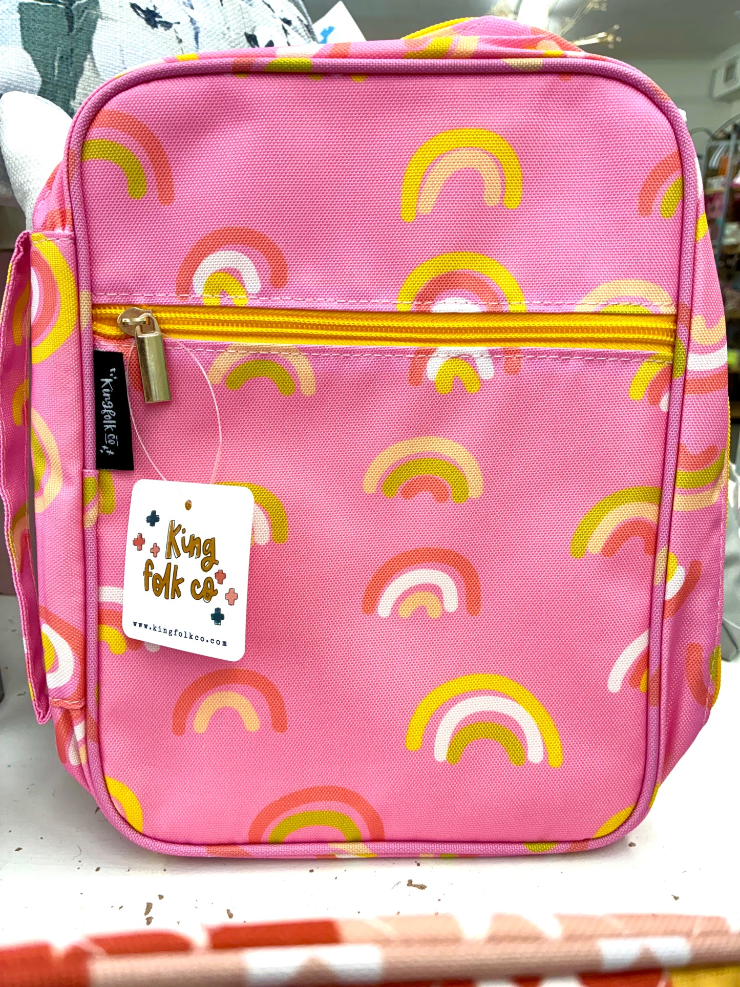 Pink Happy Rainbow Bible Cover