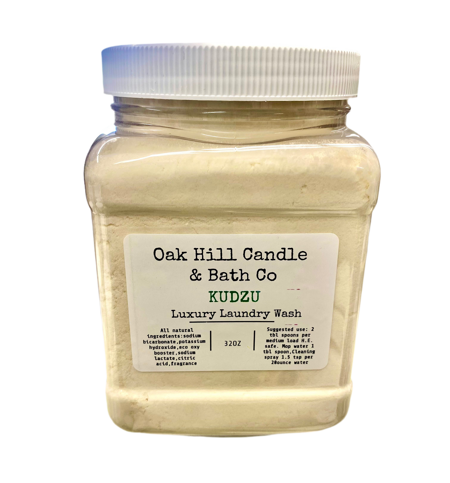 Luxury Laundry Wash - Powder Oak Hill Candle Co. 32oz.