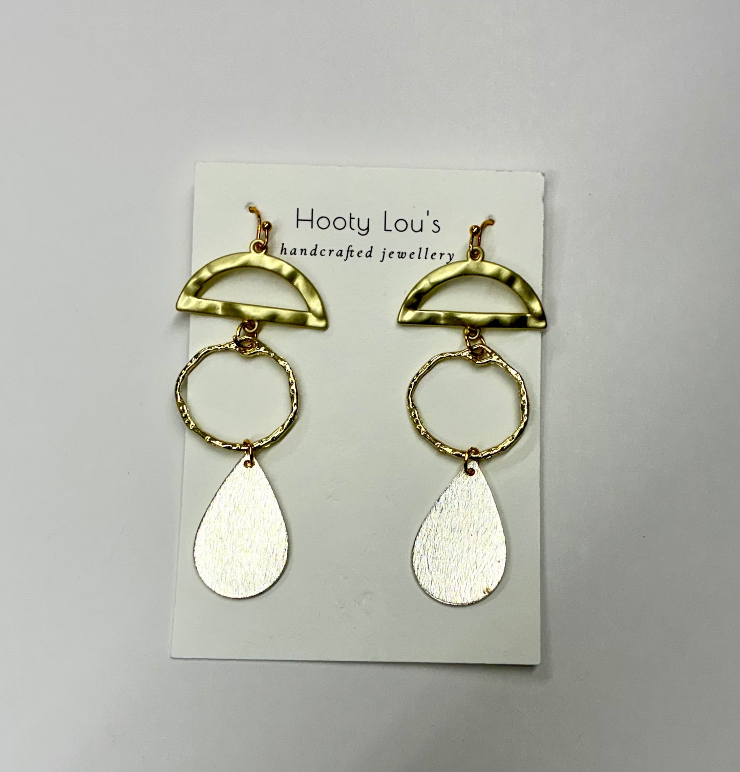 Gold & Silver Tone Drop Earrings
