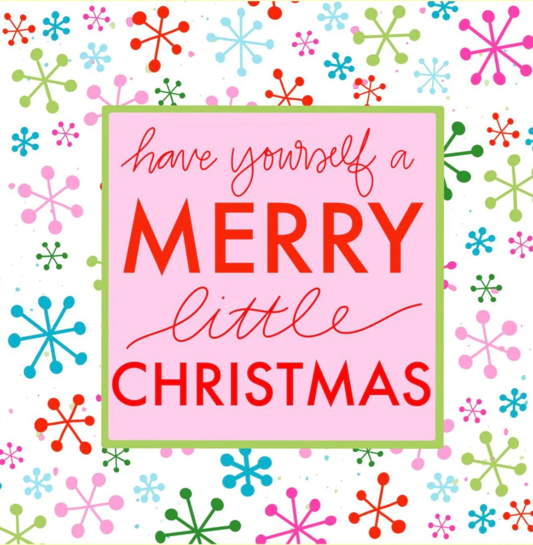 Have Yourself A Merry Little Christmas Square Pillow Swap - Luckybird