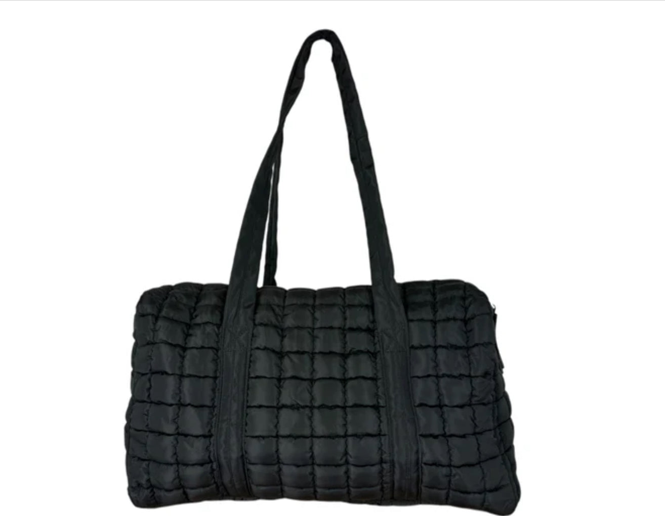 Puffer Quilted Duffle Black