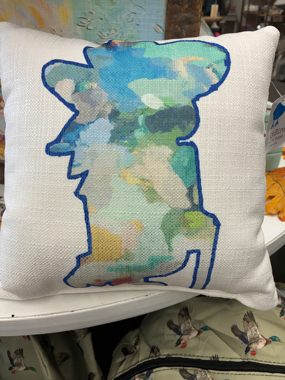 Abstract Rebel Square Pillow: 12"x12" LuckyBird Apparel & Home