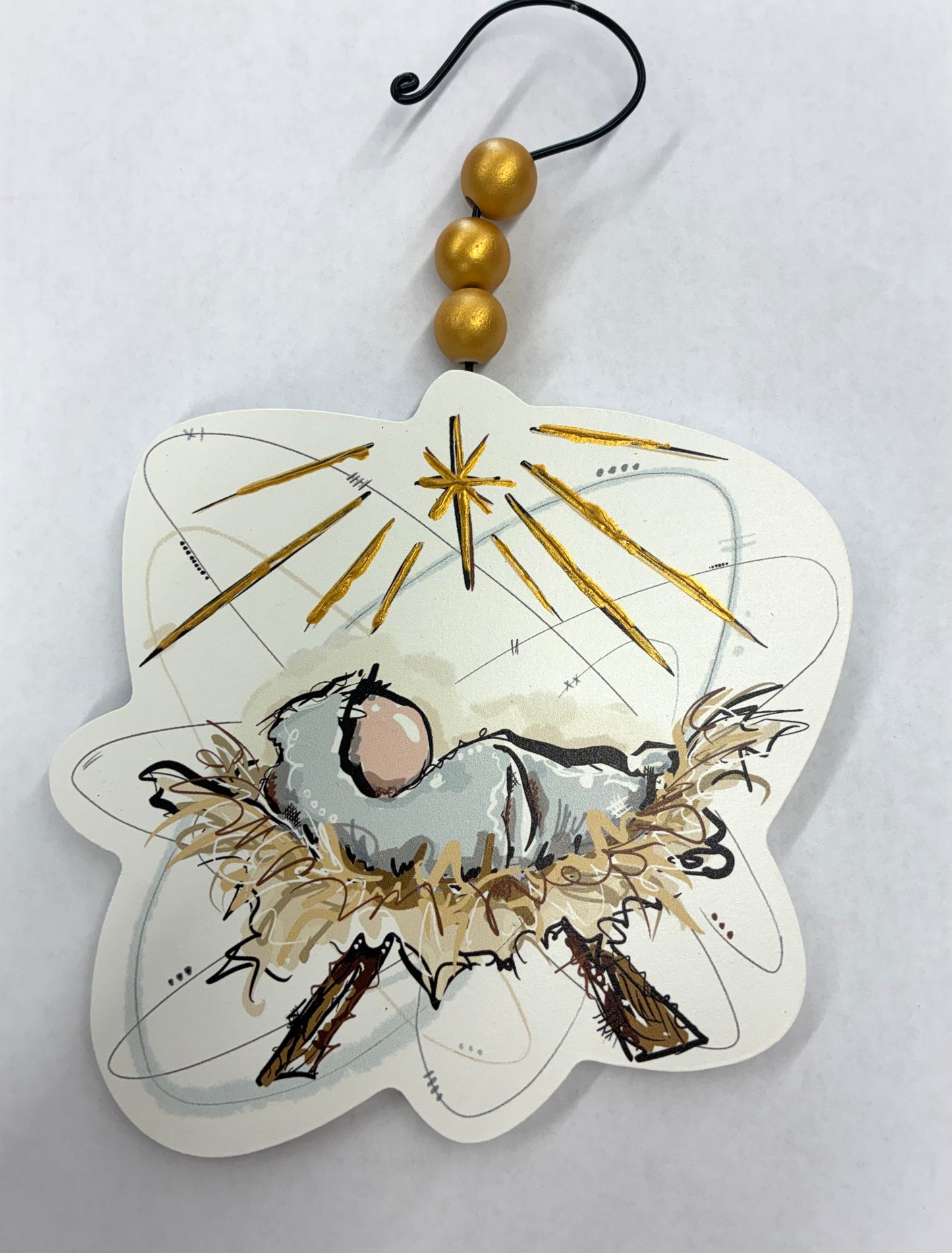 Manger Ornament