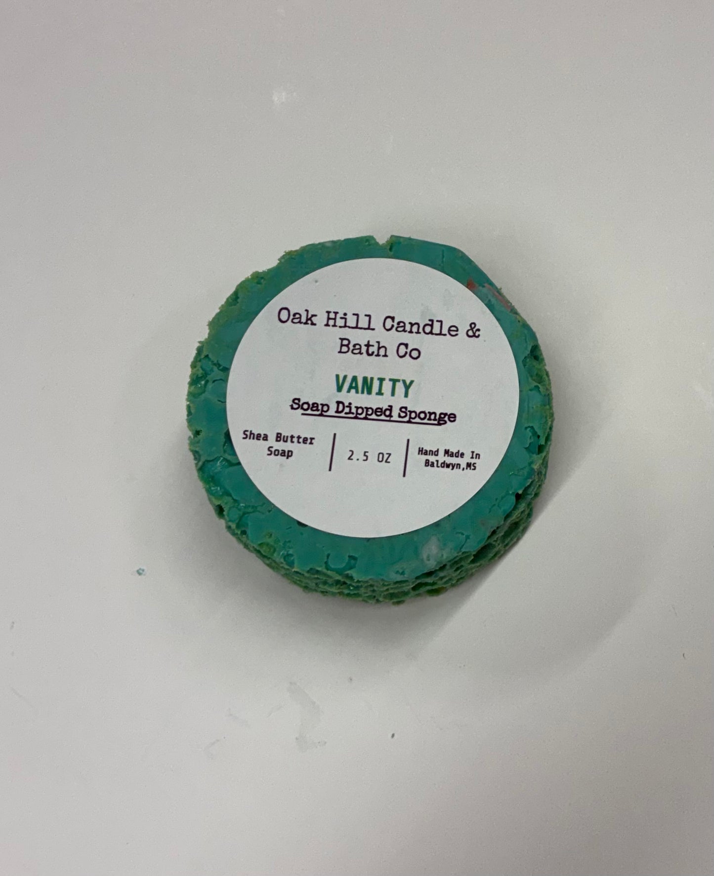 Small Soap Dipped Sponge 2.5 oz - Oak Hill Candle Co.