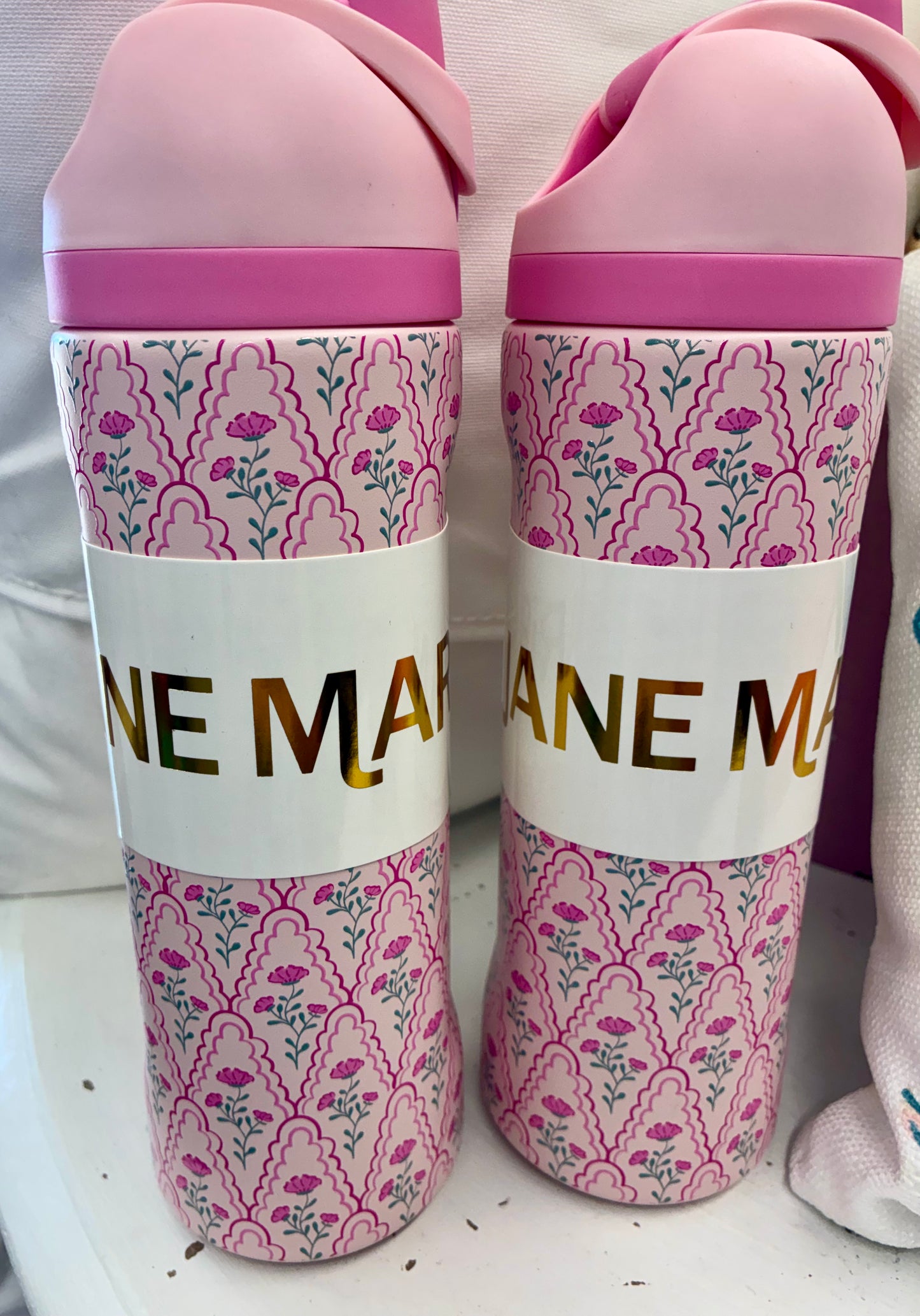 Rosy Lane 24oz Water Bottle with Straw Cap