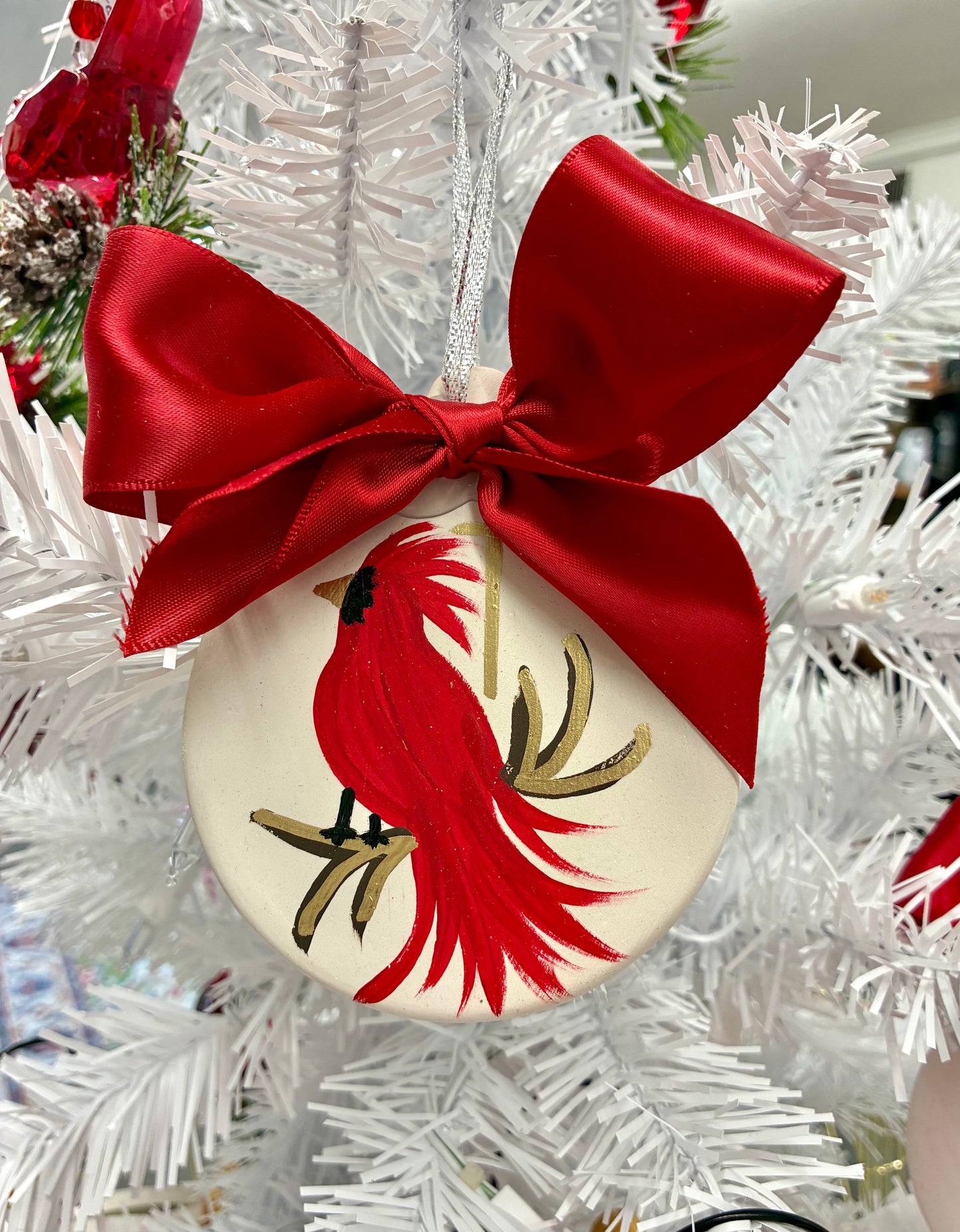 Cardinal Ornament (Naomi Maraist Art)