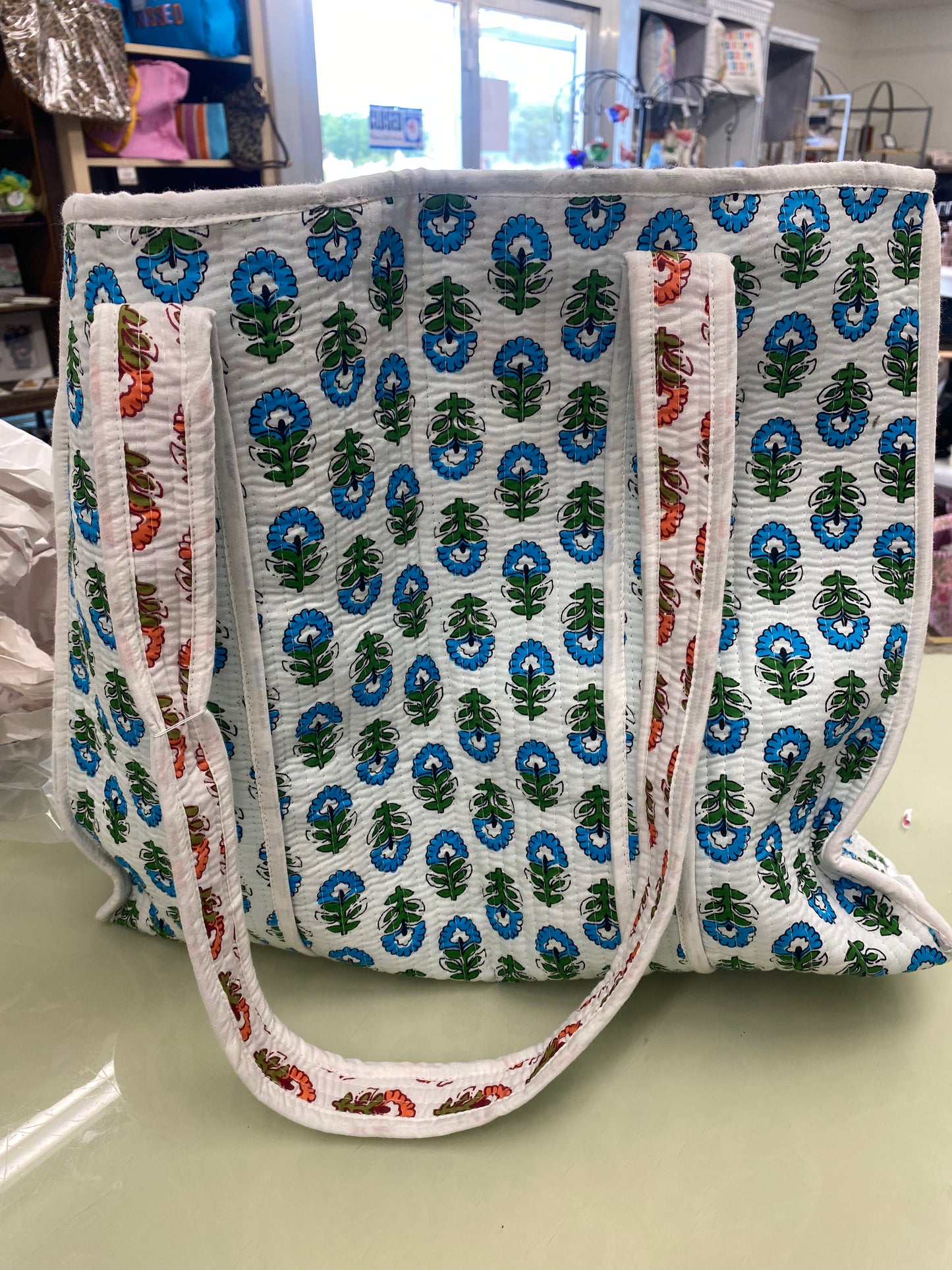 Aster Floral Patterned Tote Bag