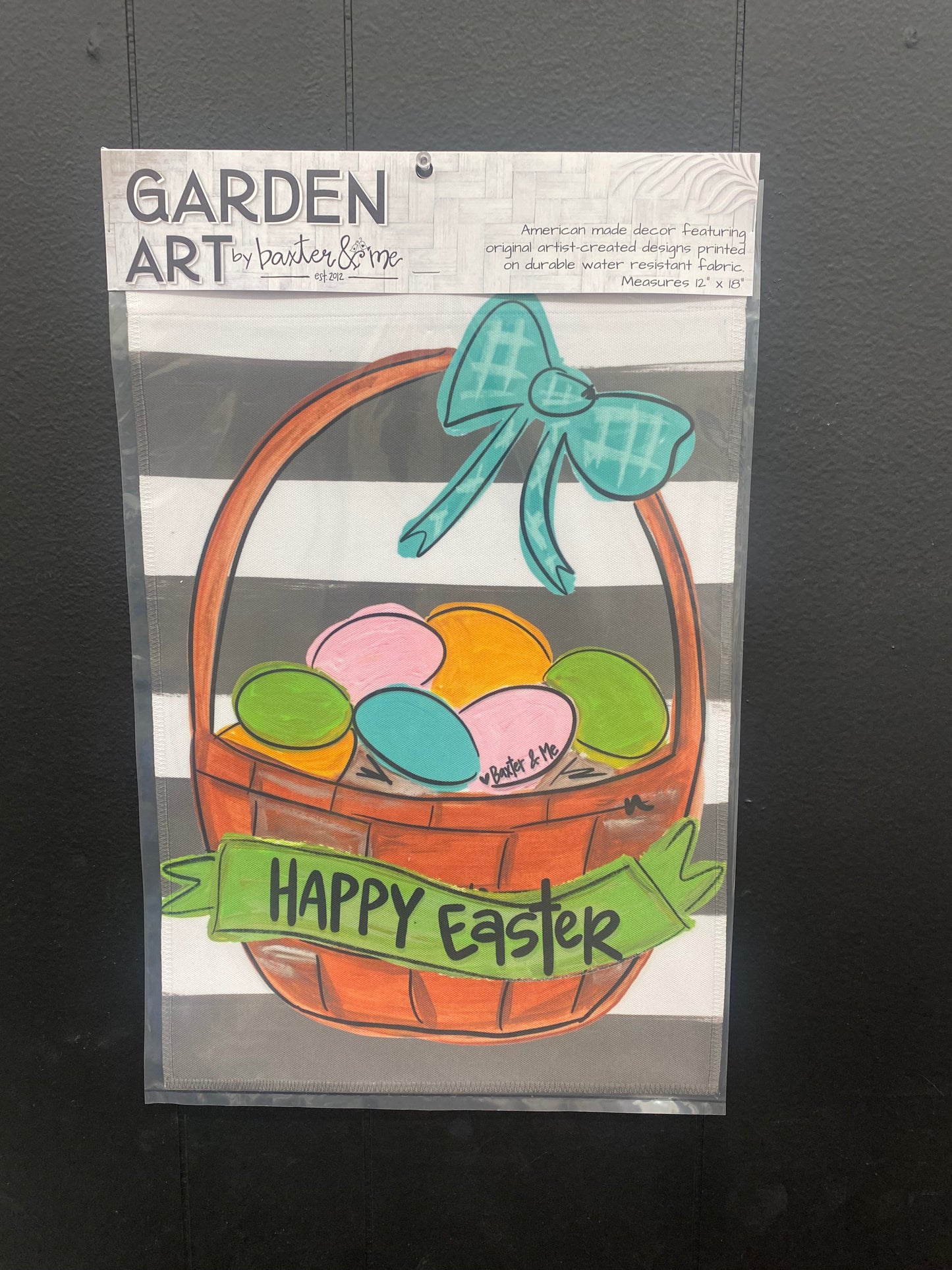 Happy Easter Basket Garden Flag / Baxter & Me