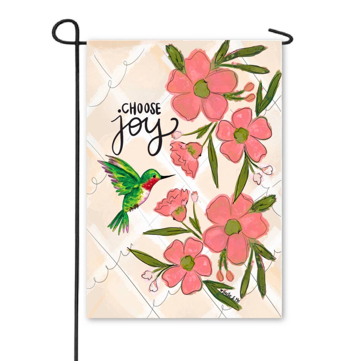 Choose Joy Hummingbird Garden Flag - Baxter & Me