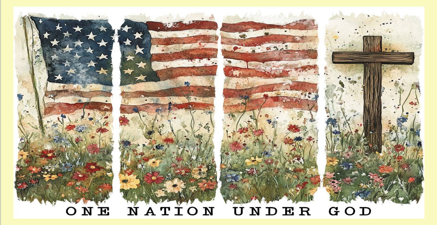 One Nation Under God Lumbar Pillow Swap